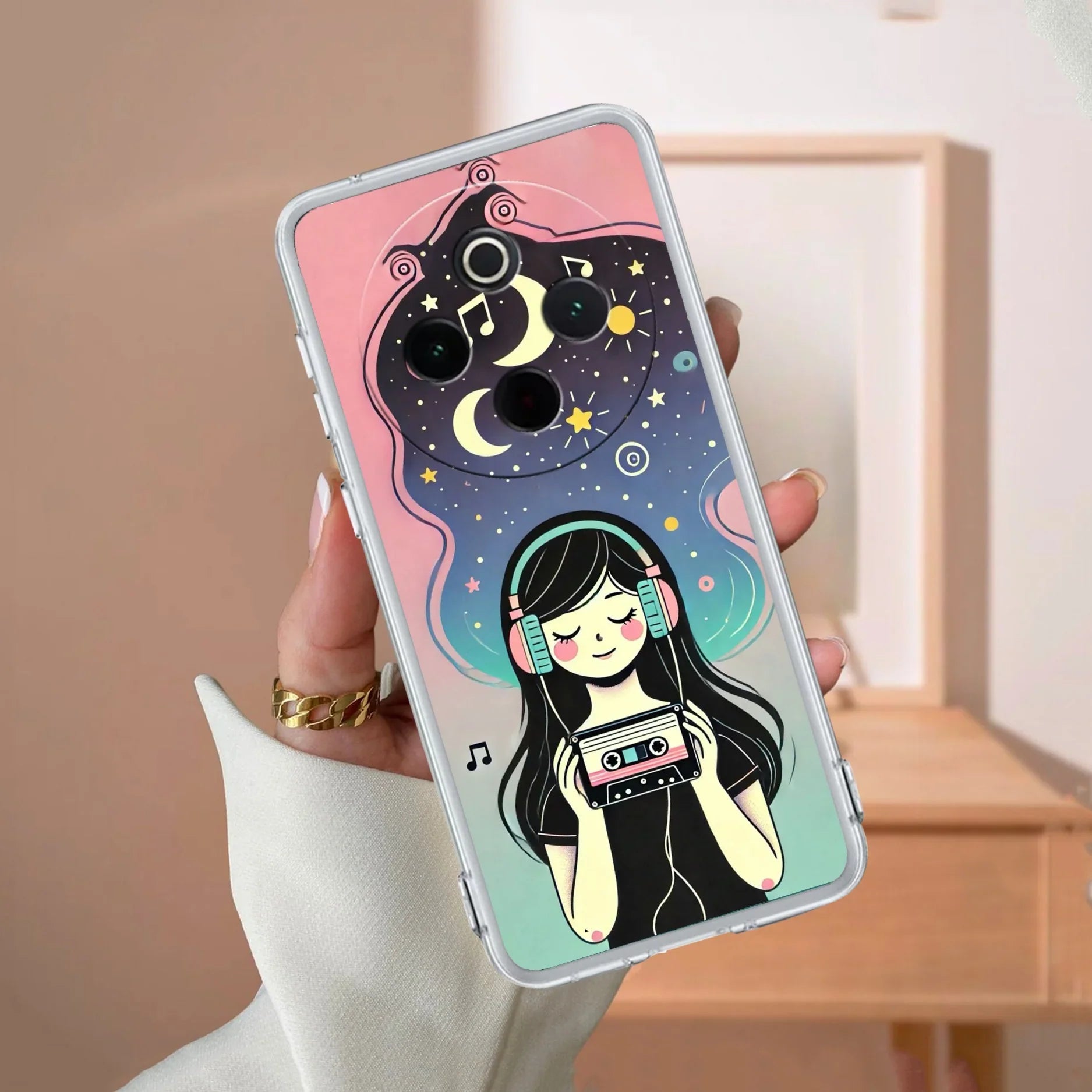 Luna Transparent Silicon Case For iQOO Z10 5G