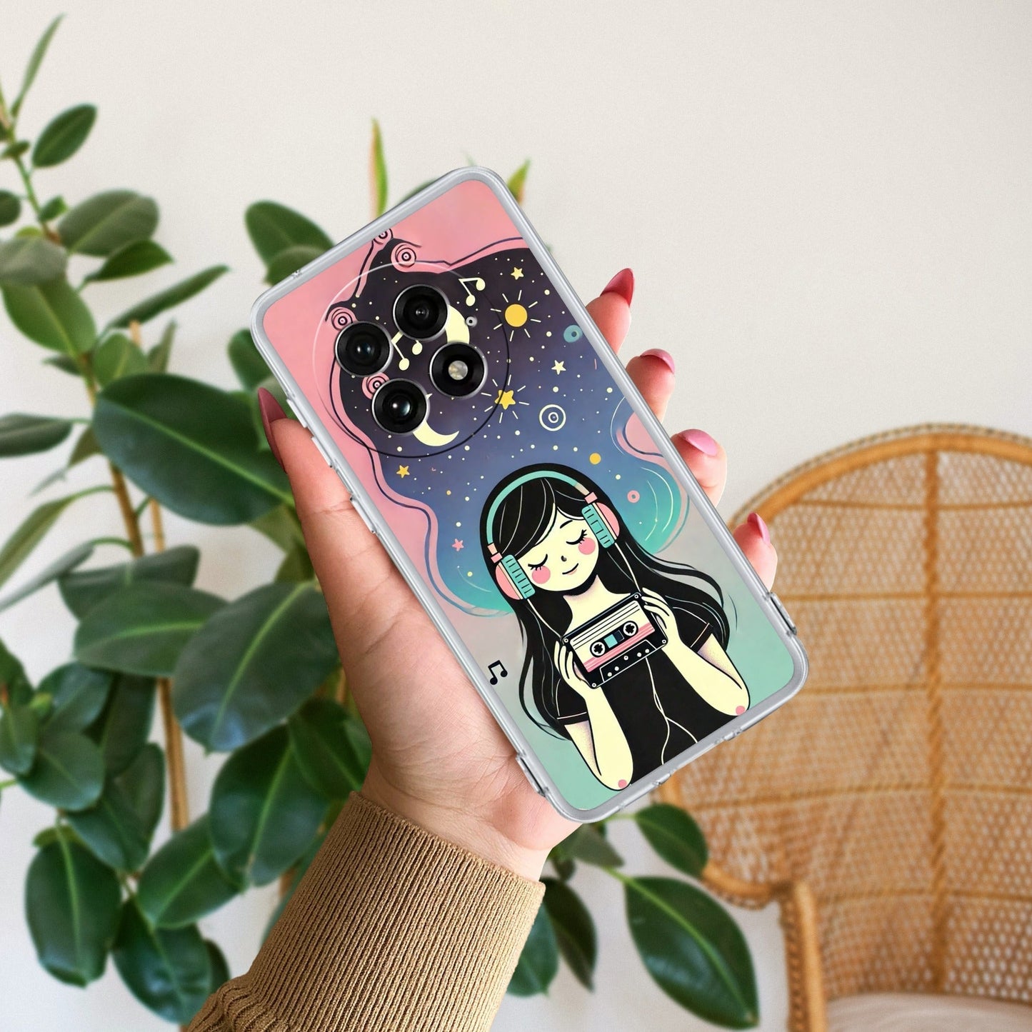 Luna Transparent Silicon Case For OnePlus