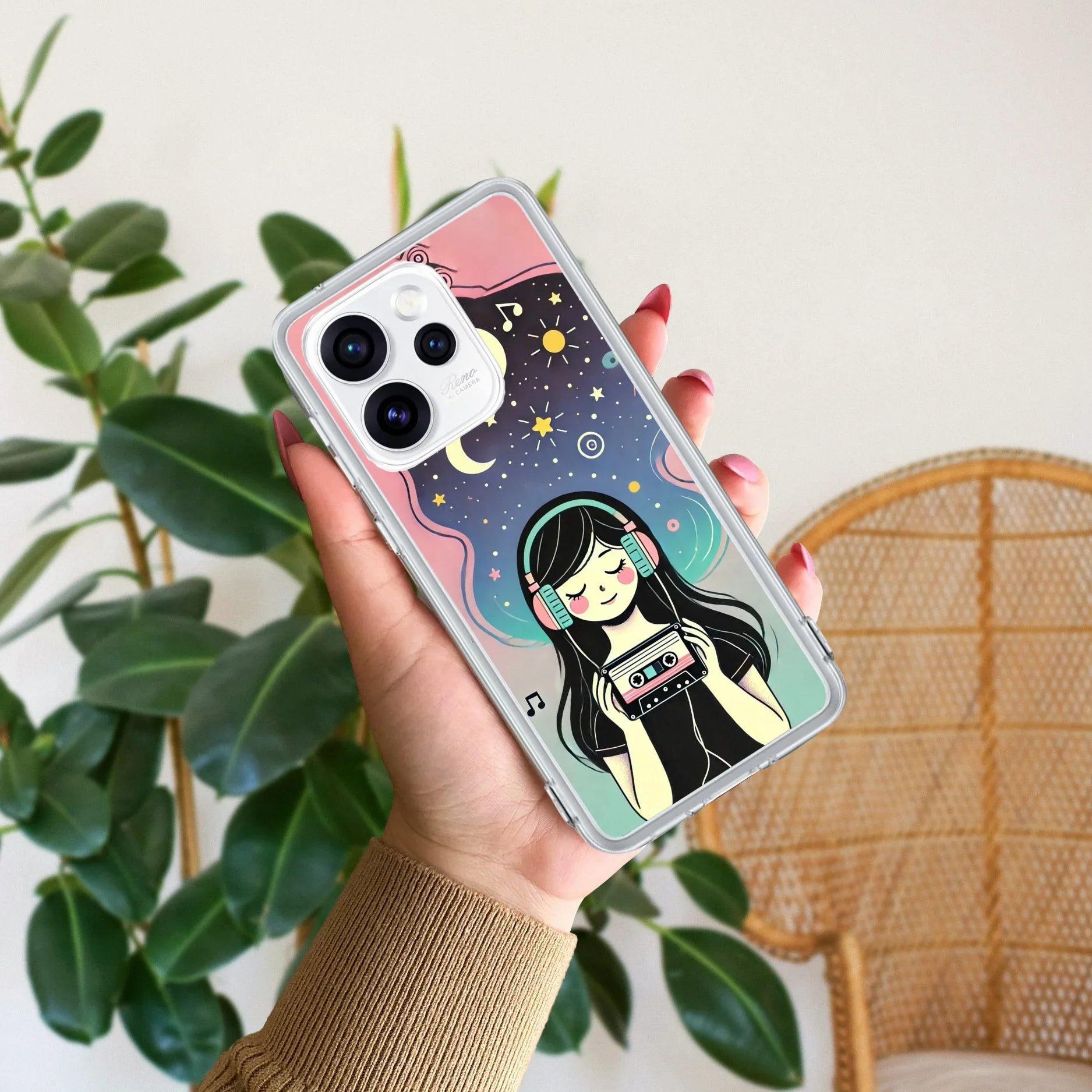 Luna Transparent Silicon Case For Oppo Reno15 Pro 5G