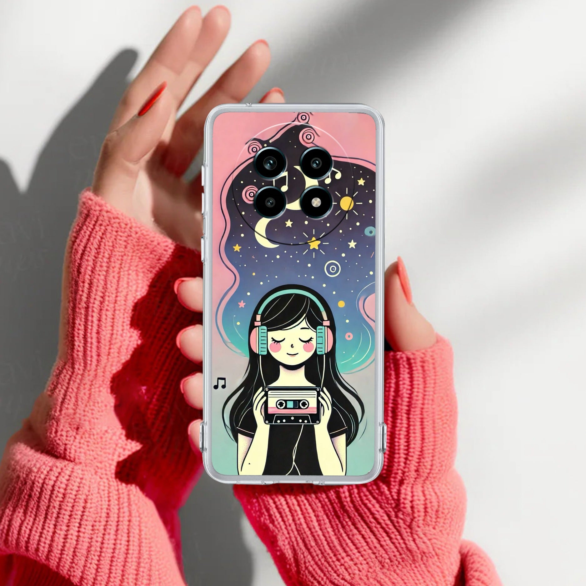 Luna Transparent Silicon Case For Realme 14 Pro Lite 5G