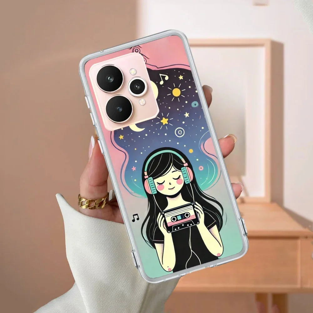 Luna Transparent Silicon Case For Realme Narzo N65 5G