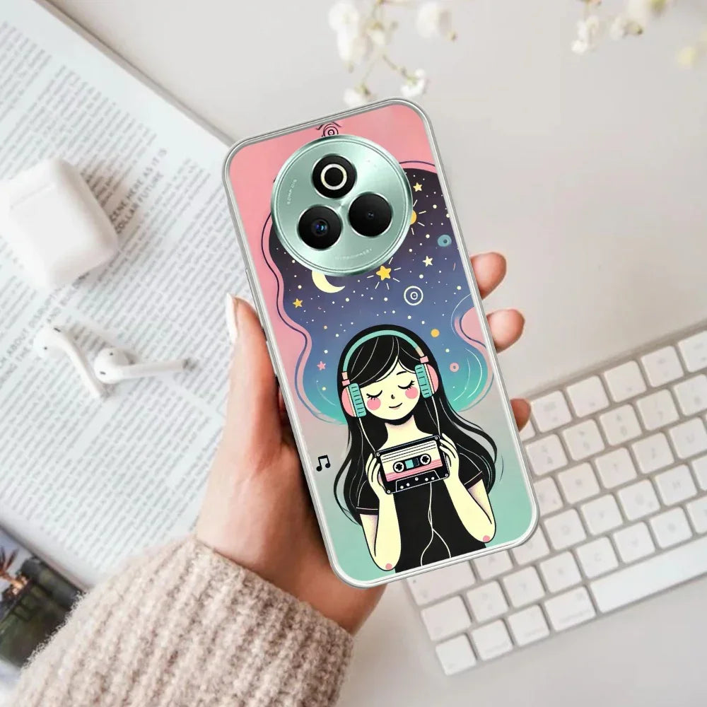 Luna Transparent Silicon Case For Realme Narzo 60X /  Realme 11X
