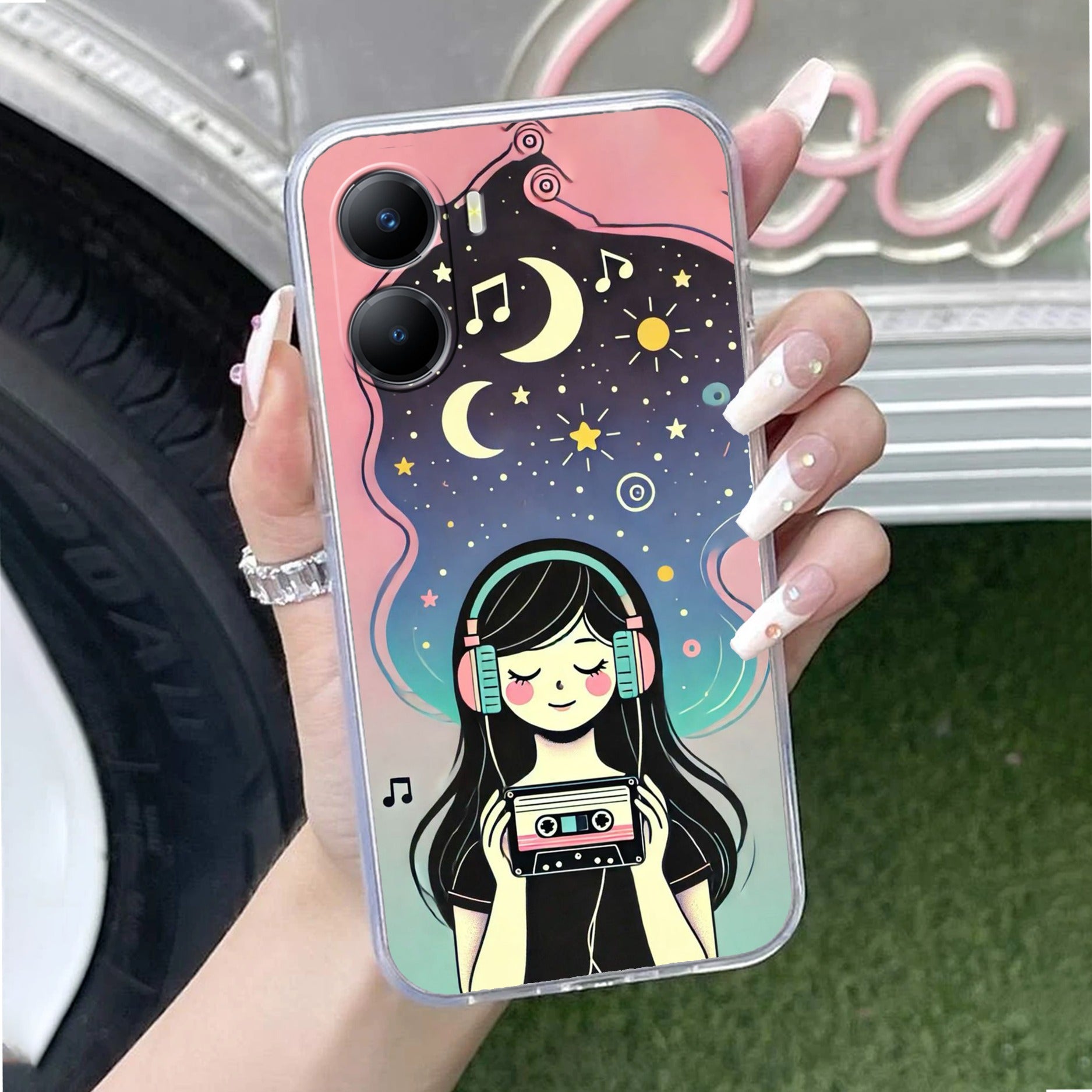 Luna Transparent Silicon Case For Vivo T2x 5G