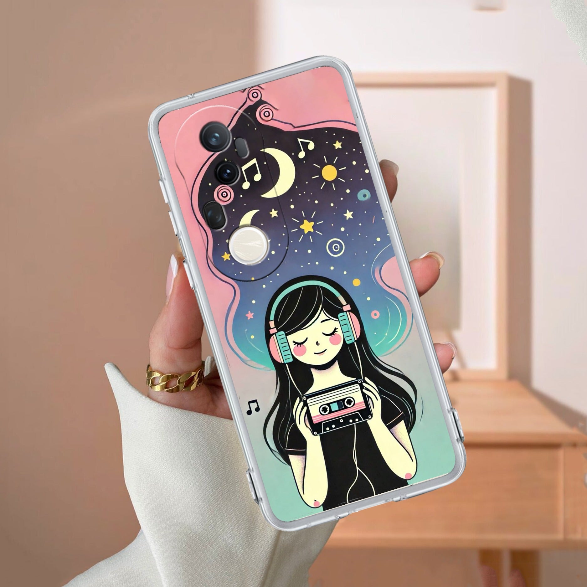 Luna Transparent Silicon Case For Vivo T4 Ultra 5G