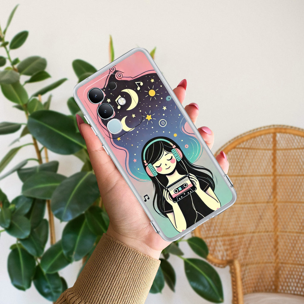 Luna Transparent Silicon Case For Vivo T4x 5G