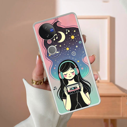 Luna Transparent Silicon Case For Vivo