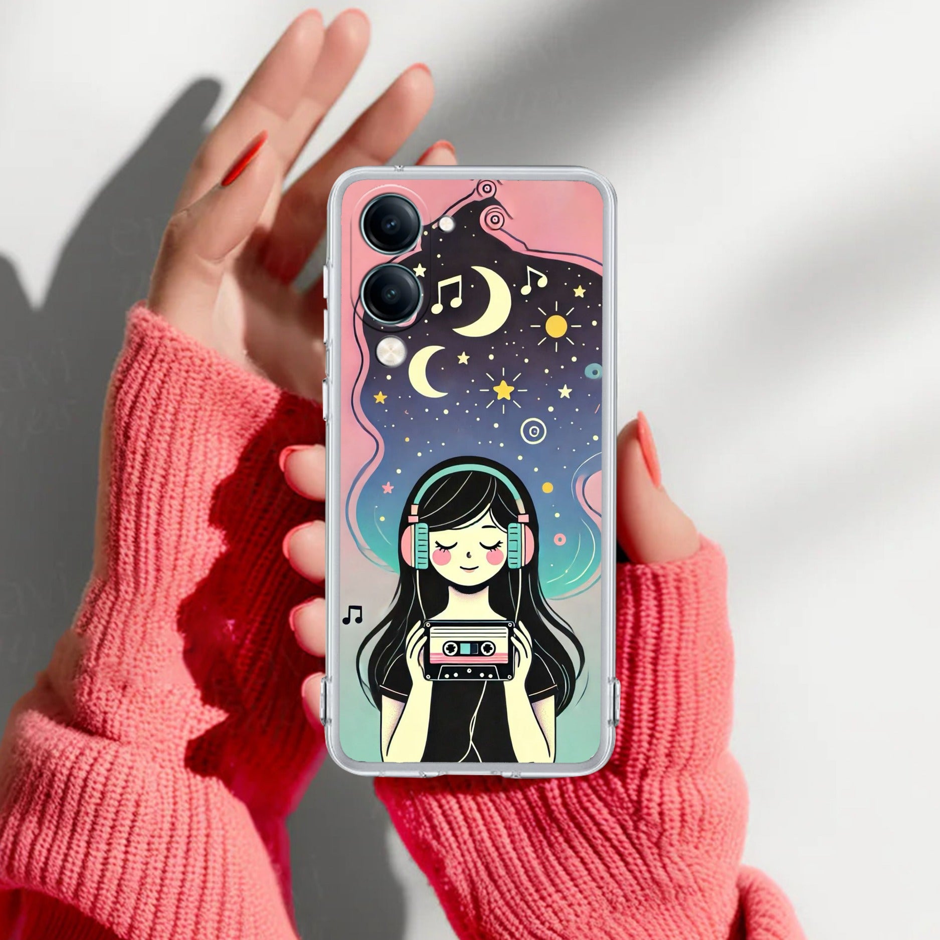 Luna Transparent Silicon Case For Vivo T4 Lite 5G