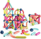 Magnetic Building Sticks and Balls Set 64 Pieces for Kids Creative STEM Toy for Construction & Imagination - ShopOnCliQ