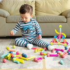 Magnetic Building Sticks and Balls Set 64 Pieces for Kids Creative STEM Toy for Construction & Imagination - ShopOnCliQ