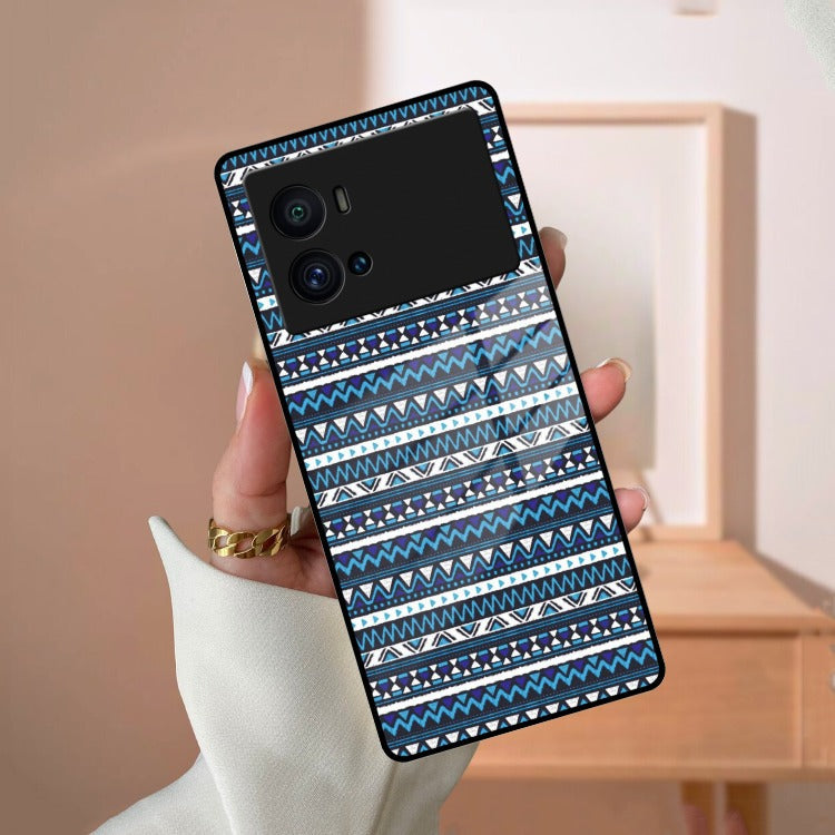 Mandala Glass Case Cover For iQOO