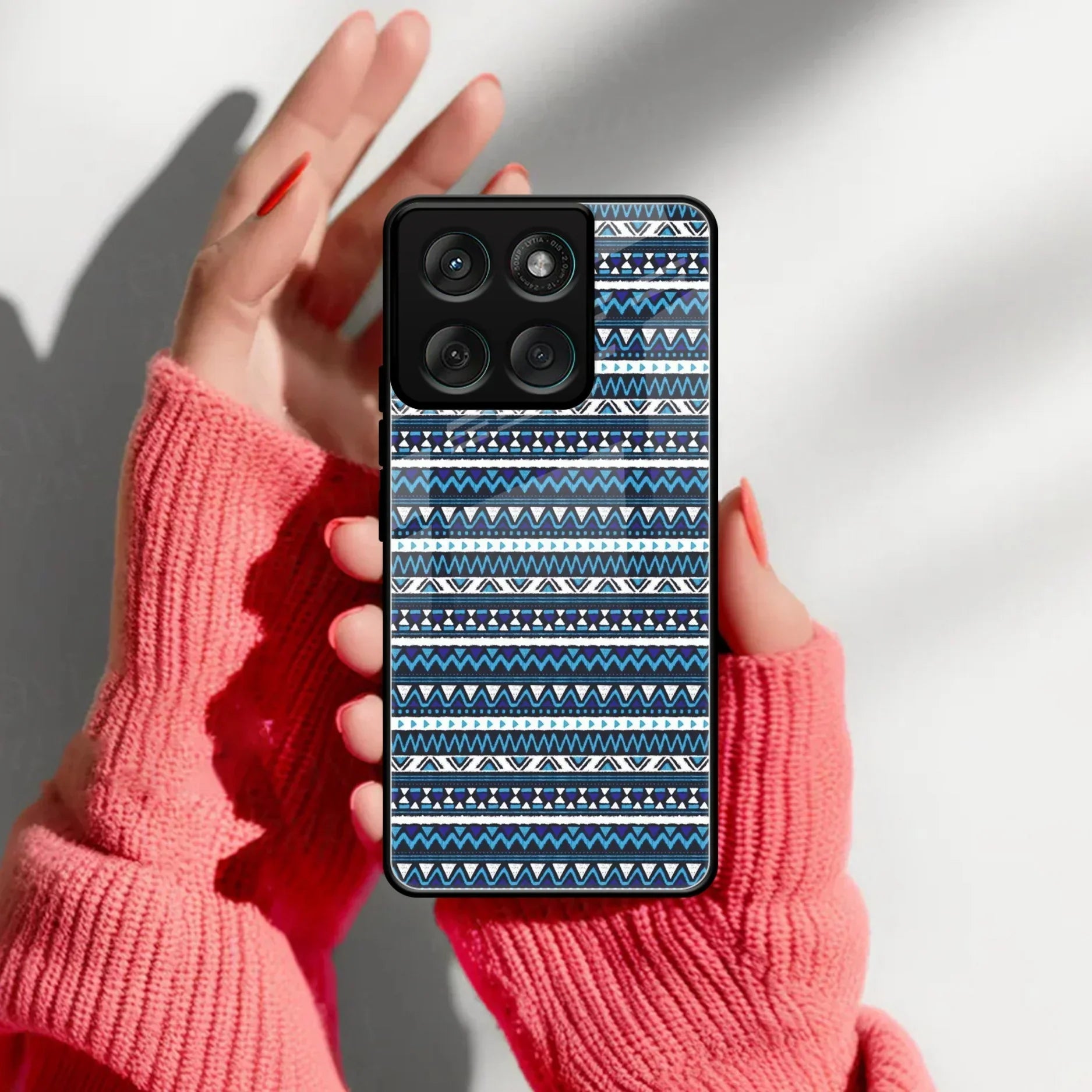 Mandala Glass Case Cover For Motorola - ShopOnCliQ
