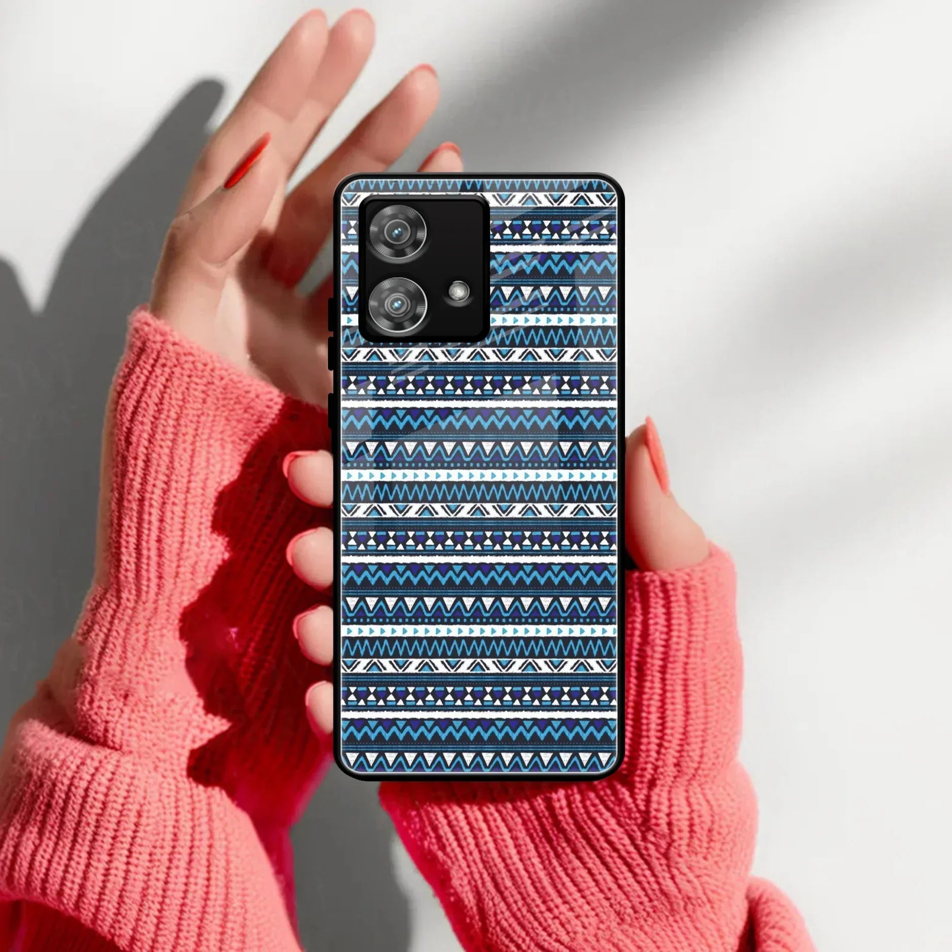 Mandala Glass Case Cover For Motorola - ShopOnCliQ