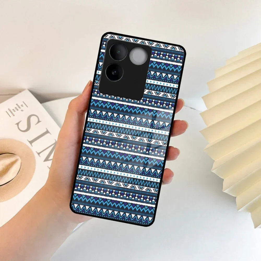 Mandala Glass Case Cover For Vivo - ShopOnCliQ