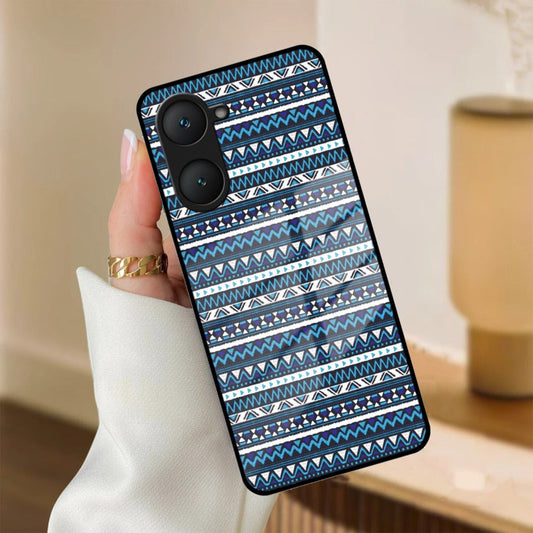 Mandala Glass Case Cover For iQOO