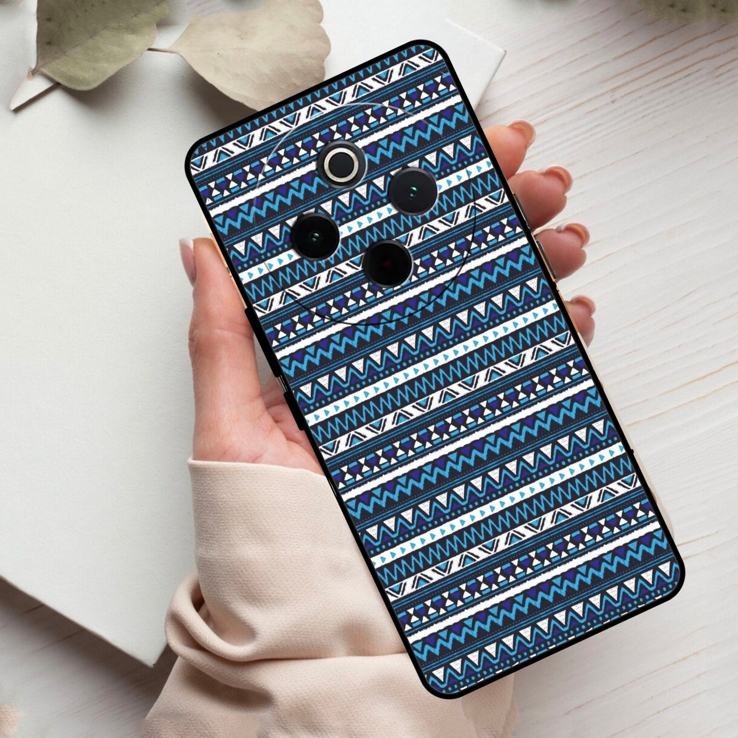 Mandala Glass Case Cover For Vivo