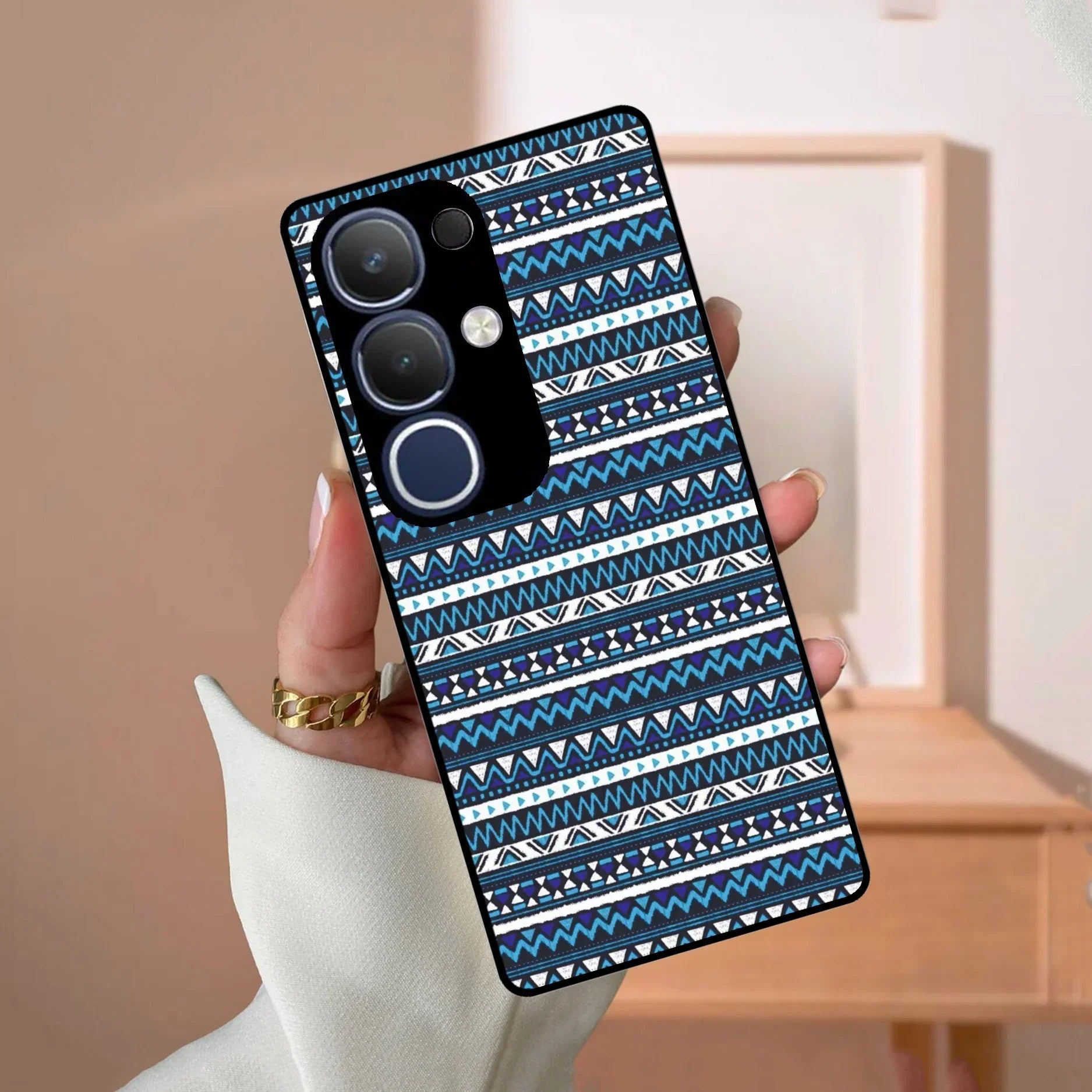 Mandala Glass Case Cover For Vivo - ShopOnCliQ