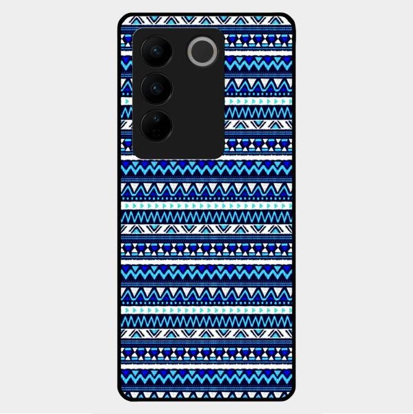 Mandala Glass Case Cover For Vivo V27 5G