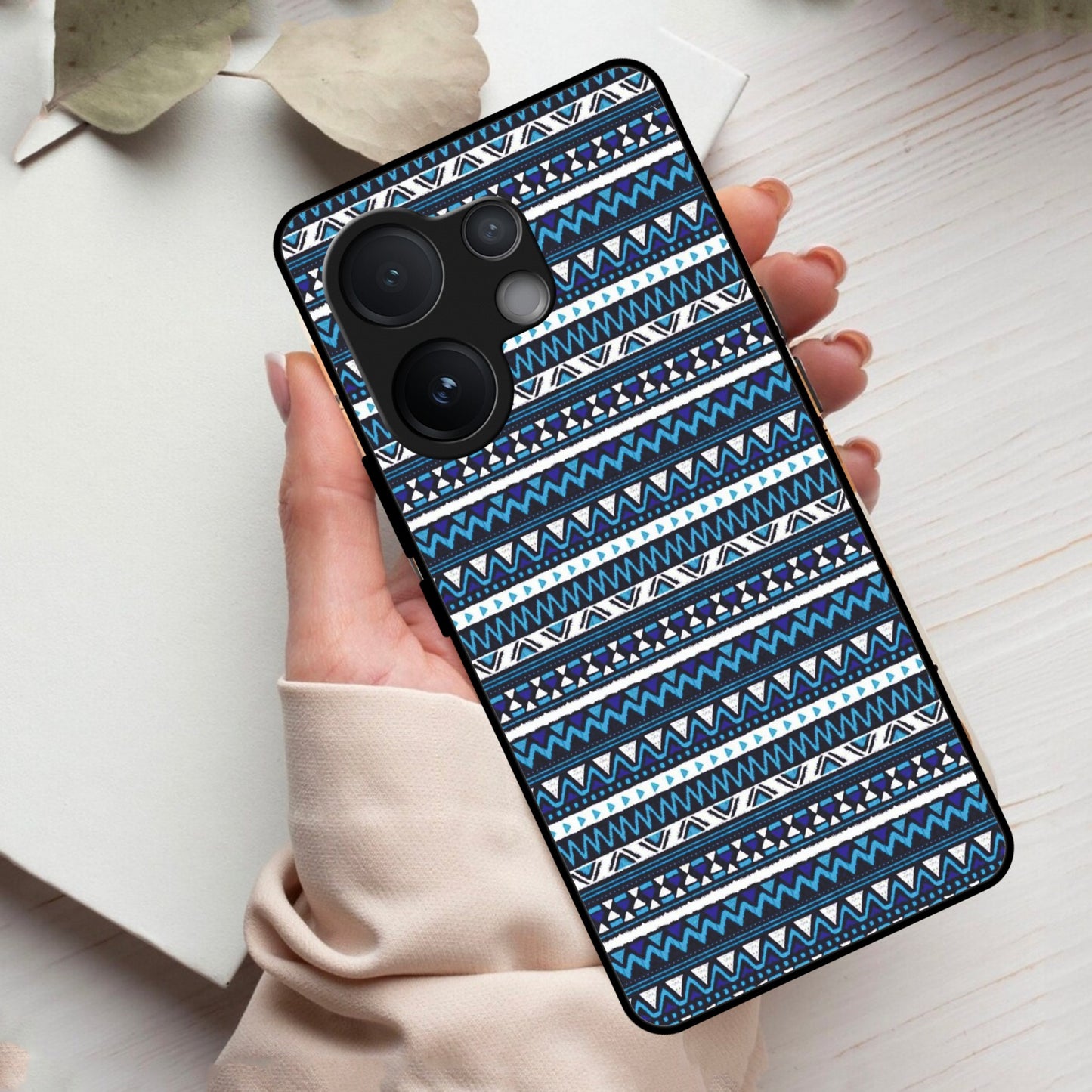 Mandala Glass Case Cover For Vivo