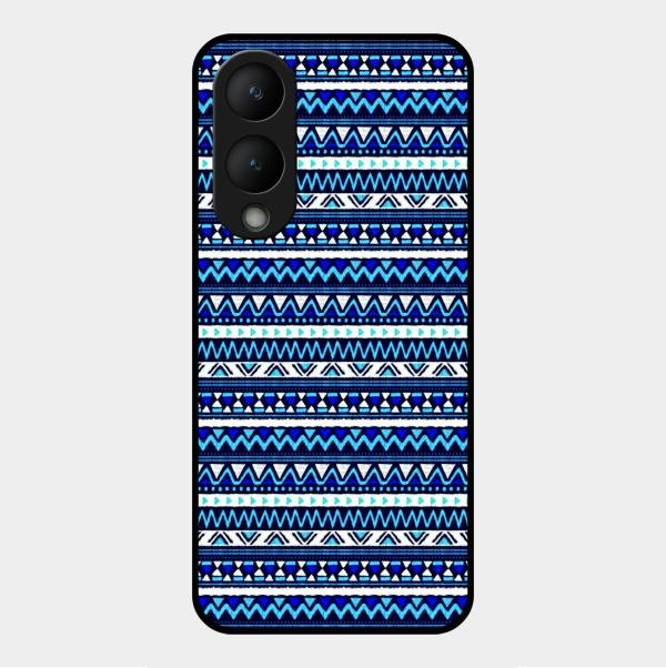Mandala Glass Case Cover For Vivo Y17S