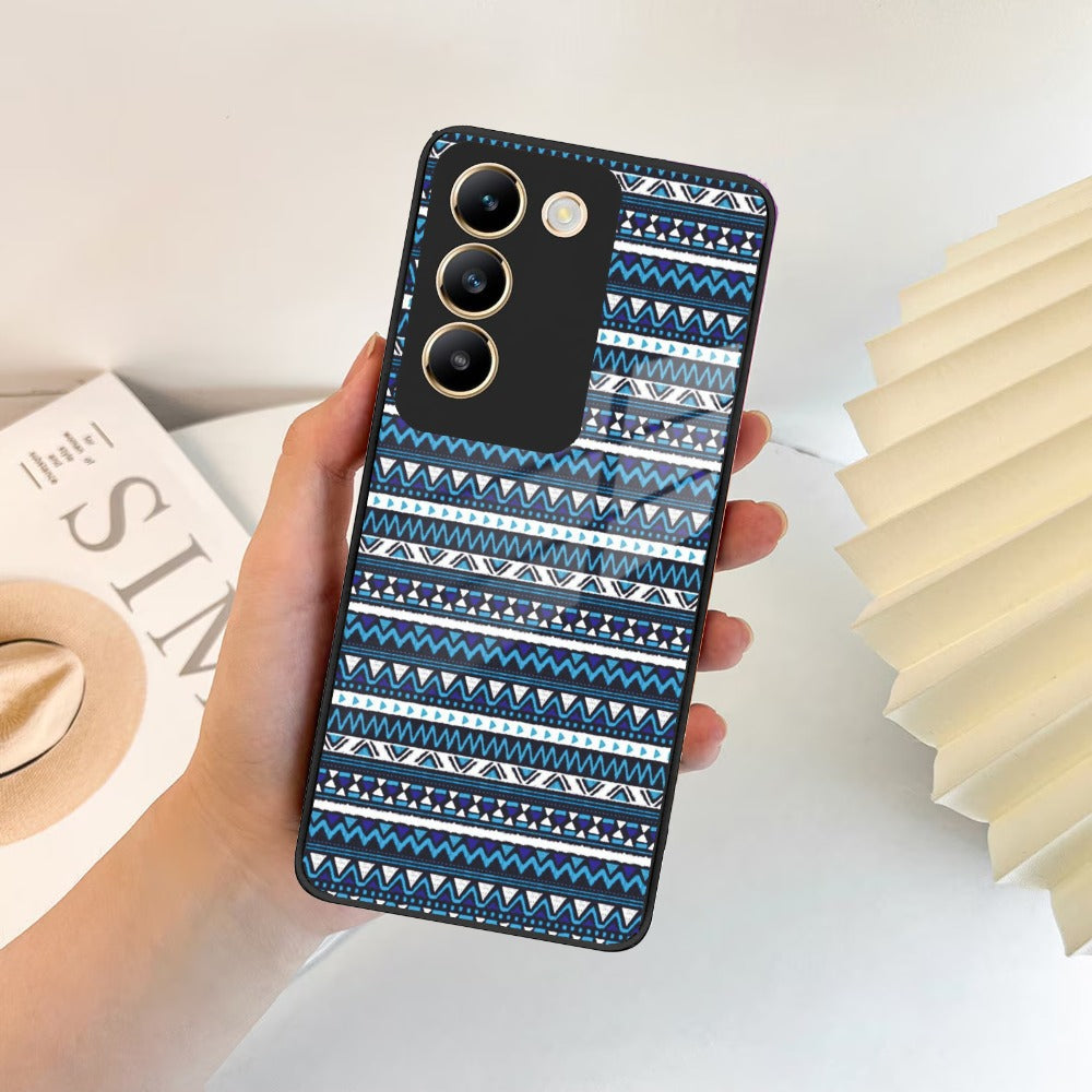 Mandala Glass Case Cover For Vivo