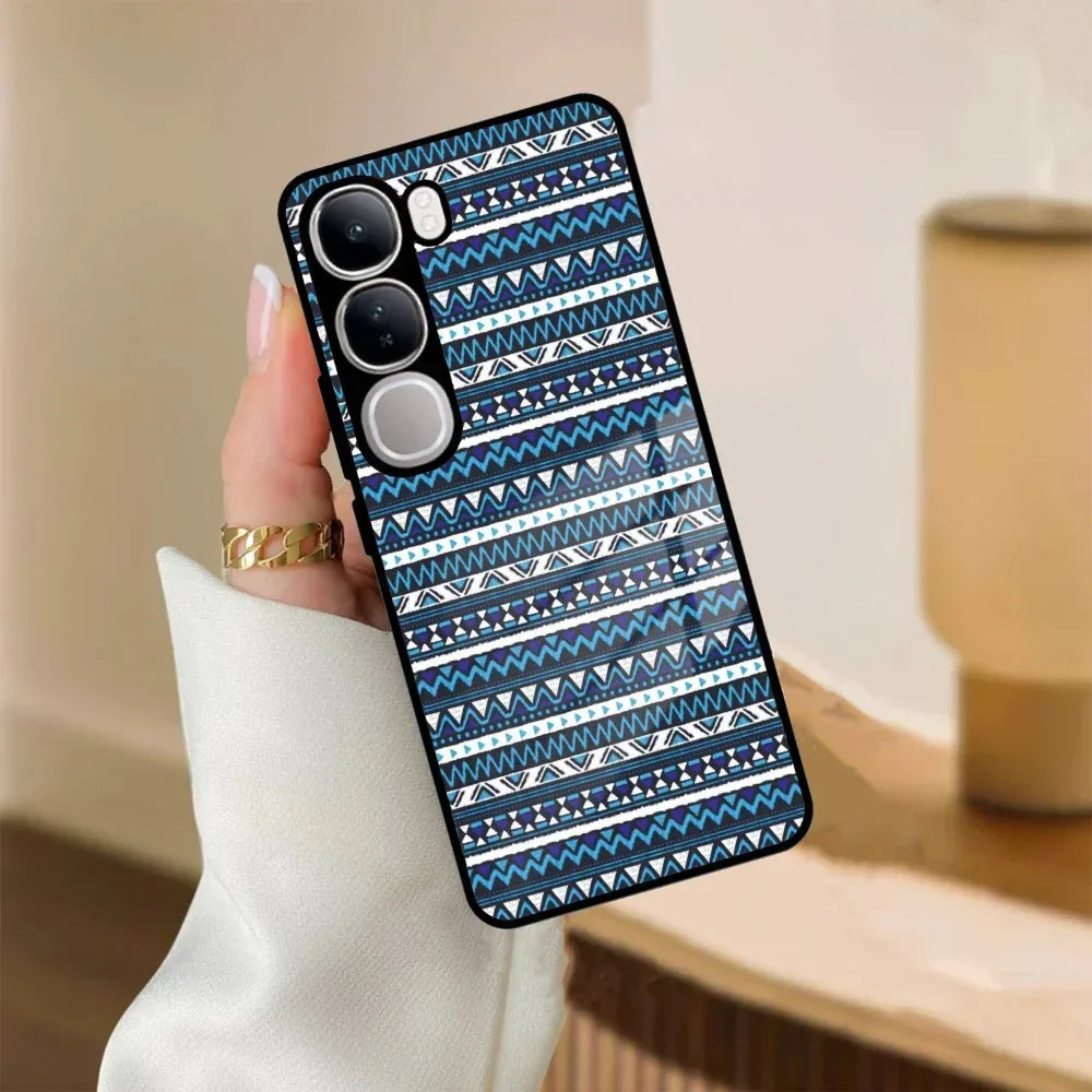 Mandala Glass Case Cover For Vivo - ShopOnCliQ