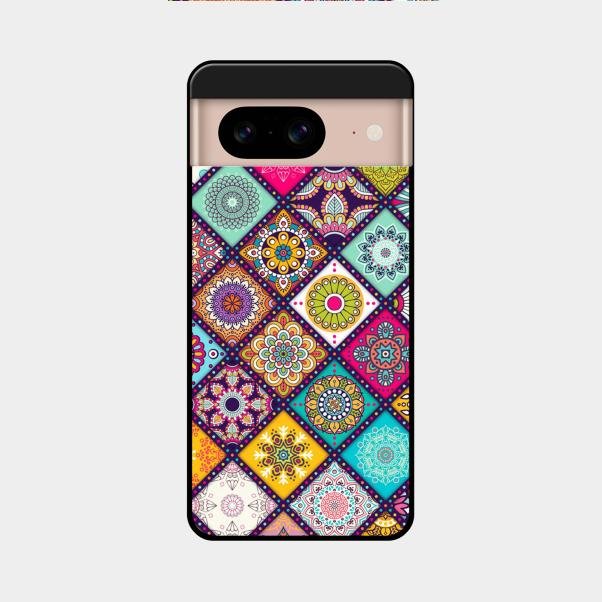 Mandala Glass Case Cover V2 For Google Pixel 8 5G