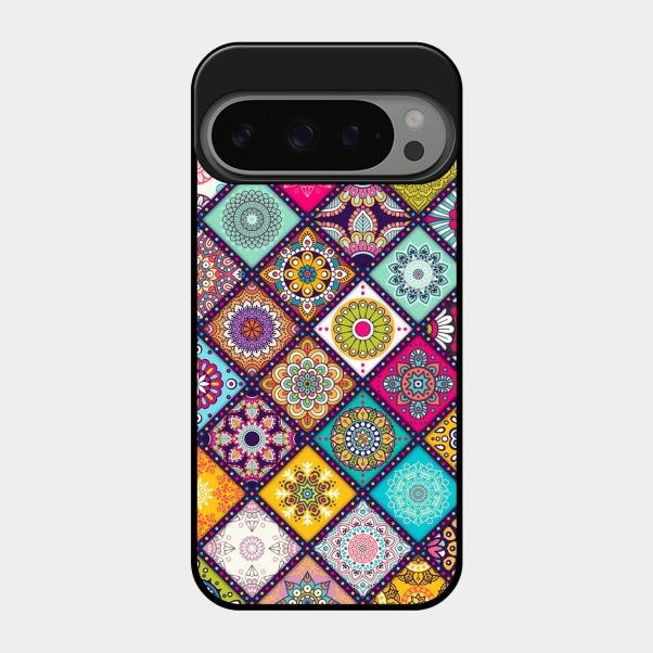 Mandala Glass Case Cover V2 For Google Pixel 9 Pro 5G