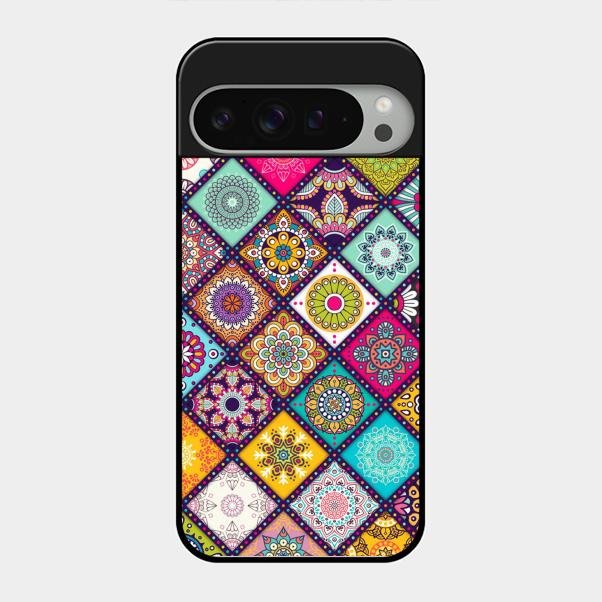 Mandala Glass Case Cover V2 For Google Pixel 9 Pro Xl