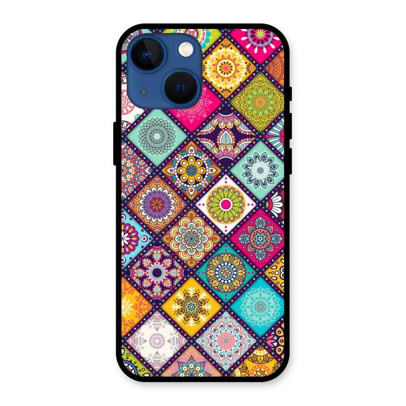 Mandala Glass Case Cover V2 For iPhone 13 mini