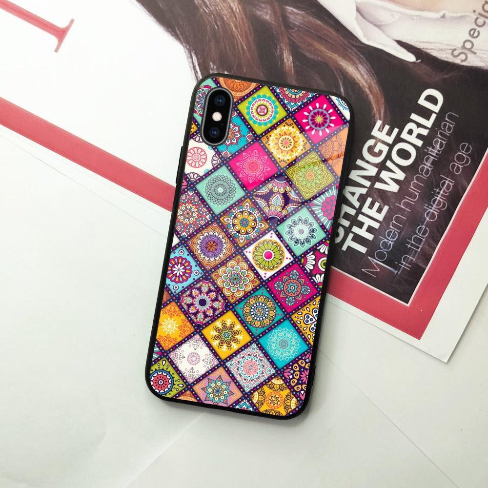 Mandala Glass Case Cover V2 For iPhone - ShopOnCliQ