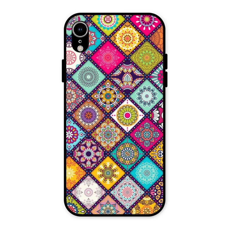 Mandala Glass Case Cover V2 For iPhone XR