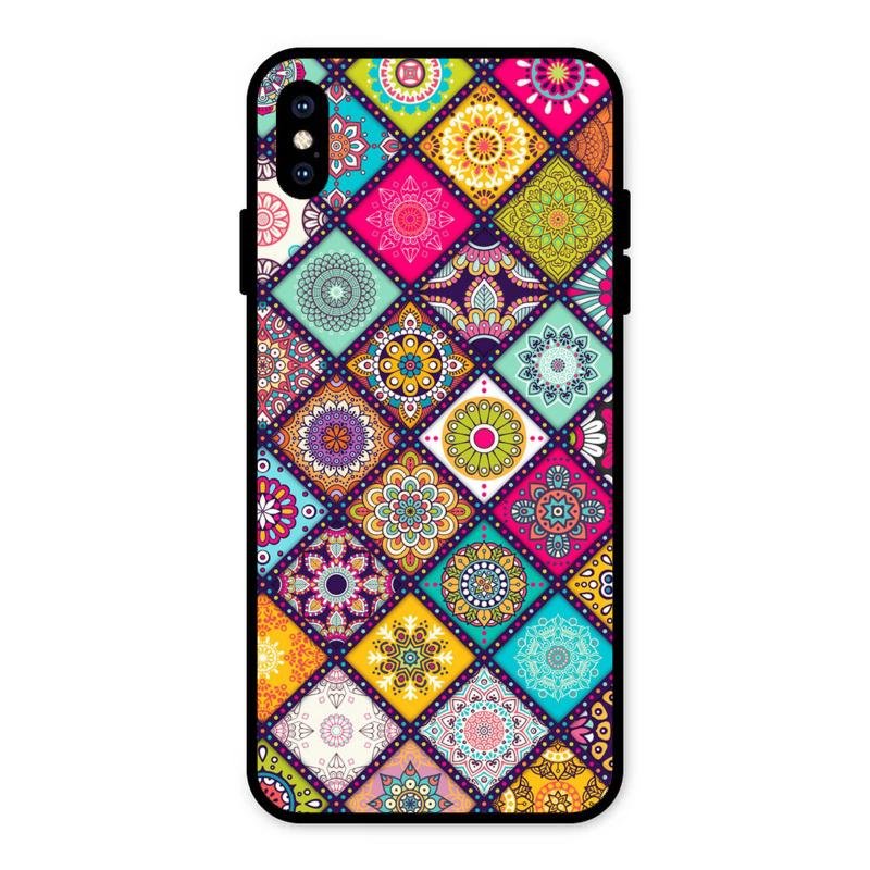 Mandala Glass Case Cover V2 For iPhone XS Max