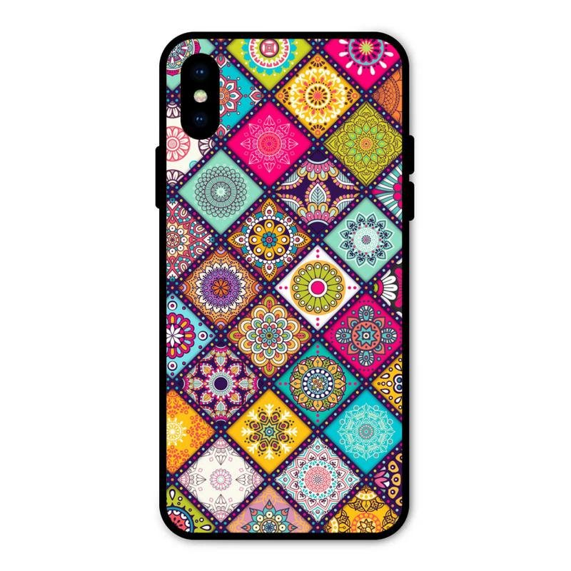 Mandala Glass Case Cover V2 For iPhone XS