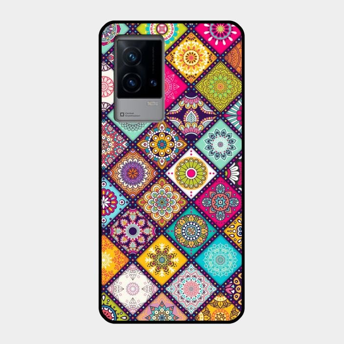 Mandala Glass Case Cover V2 For Iqoo 9 5G