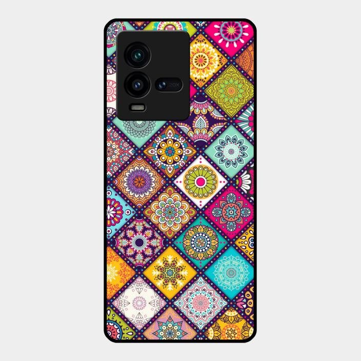 Mandala Glass Case Cover V2 For Iqoo 9T 5G
