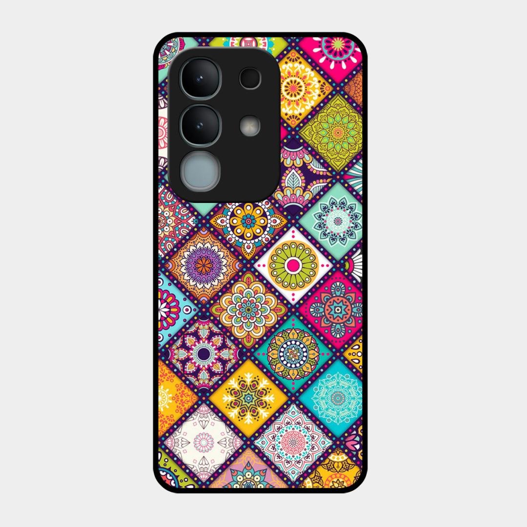 Mandala Glass Case Cover V2 For iQOO Z10x 5G