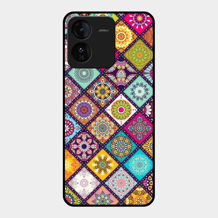 Mandala Glass Case Cover V2 For Iqoo Z9 5G