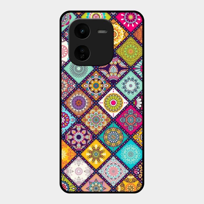 Mandala Glass Case Cover V2 For Iqoo Z9X 5G
