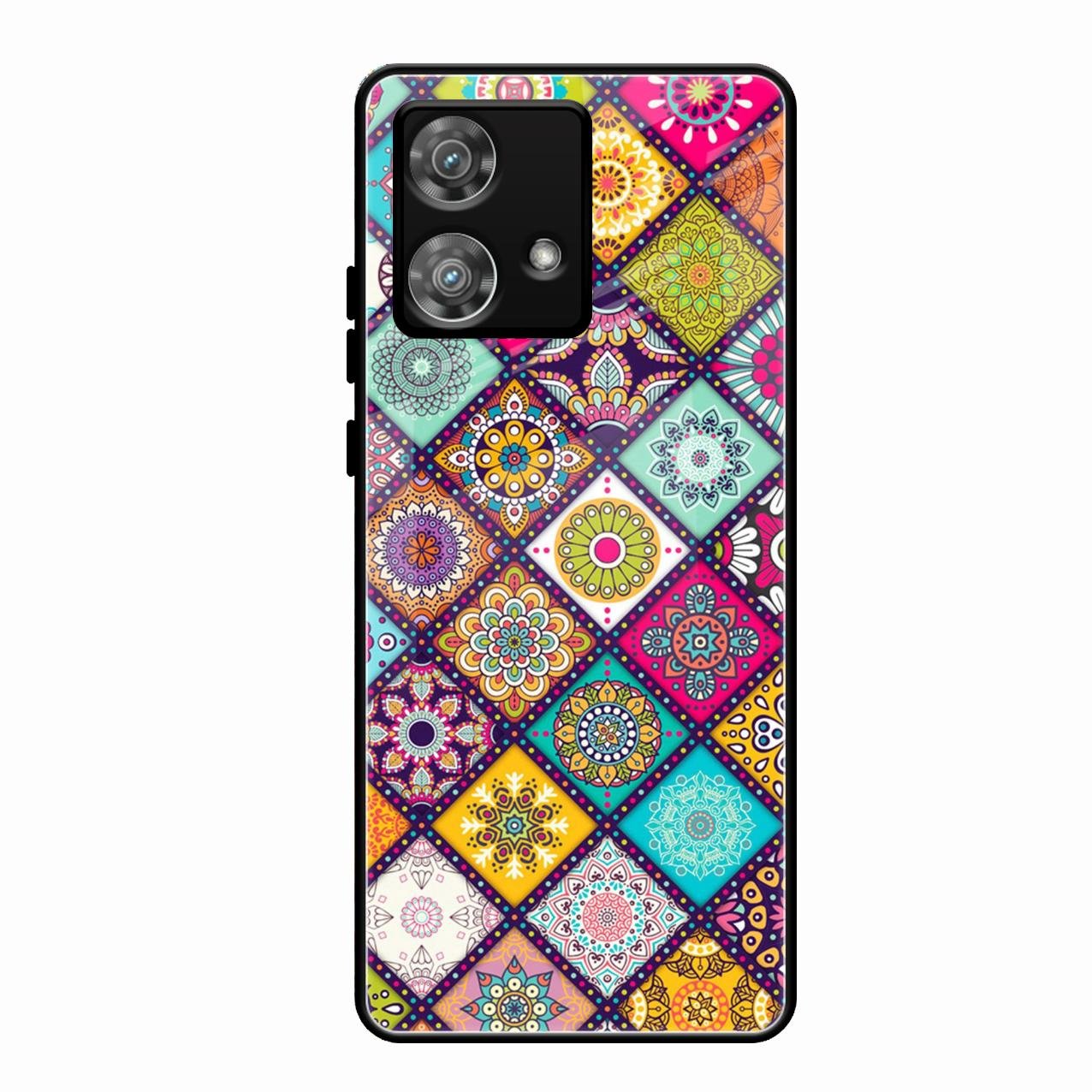 Mandala Glass Case Cover V2 For Motorola Edge 40 5G