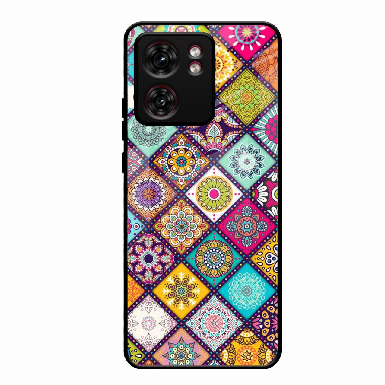 Mandala Glass Case Cover V2 For Motorola Edge 40