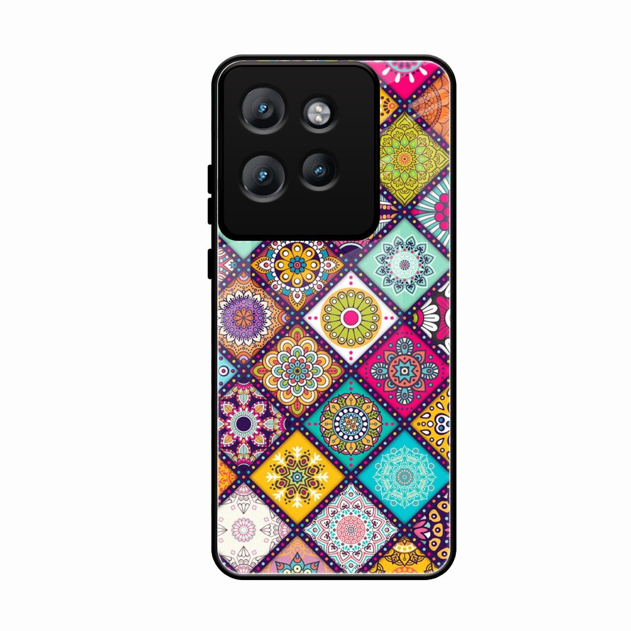 Mandala Glass Case Cover V2 For Motorola Edge 50 Neo