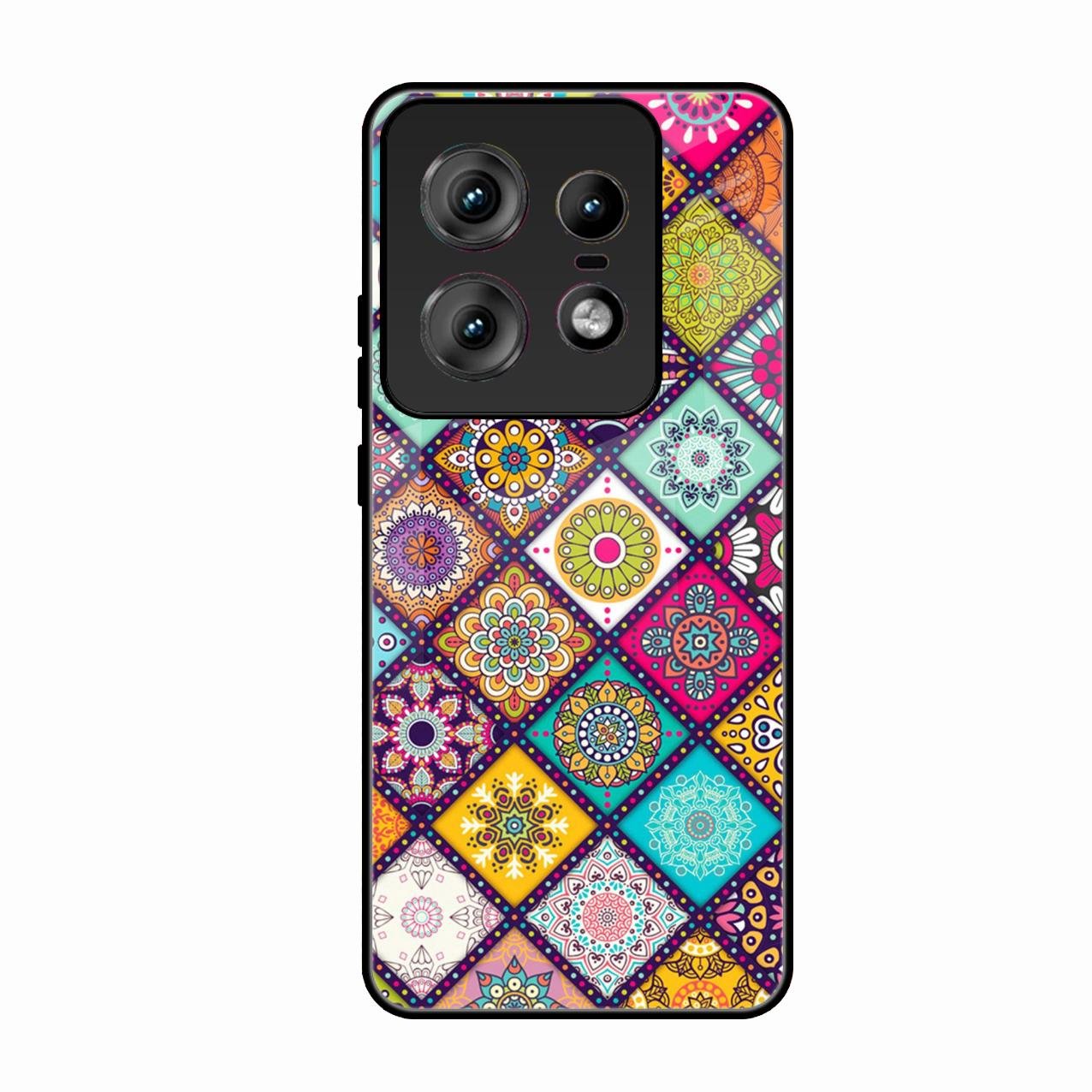 Mandala Glass Case Cover V2 For Motorola Edge 50 Pro