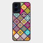 Mandala Glass Case Cover V2 For Motorola G45 5G