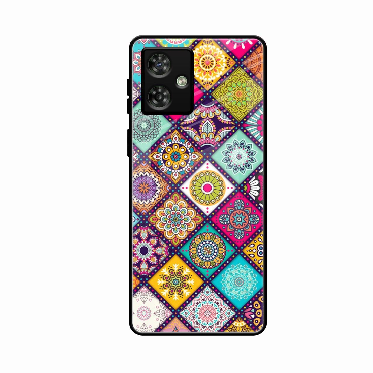 Mandala Glass Case Cover V2 For Motorola G54 5G