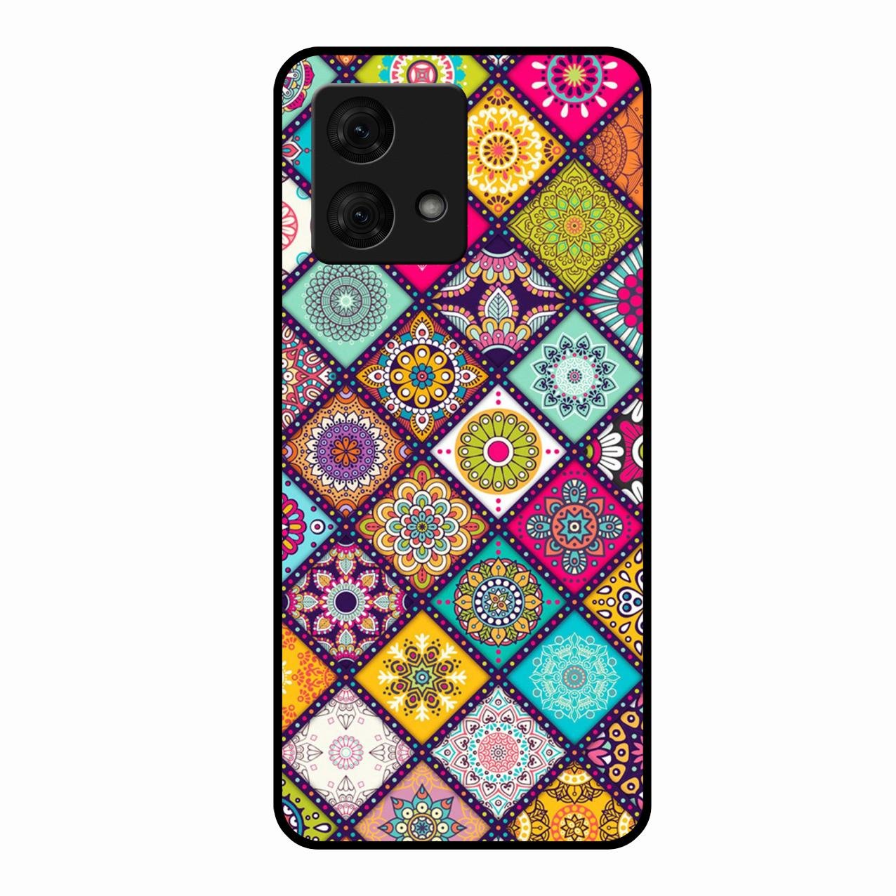 Mandala Glass Case Cover V2 For Motorola g84 5G