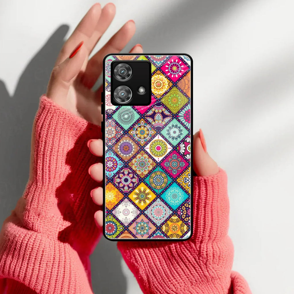 Mandala Glass Case Cover V2 For Motorola - ShopOnCliQ
