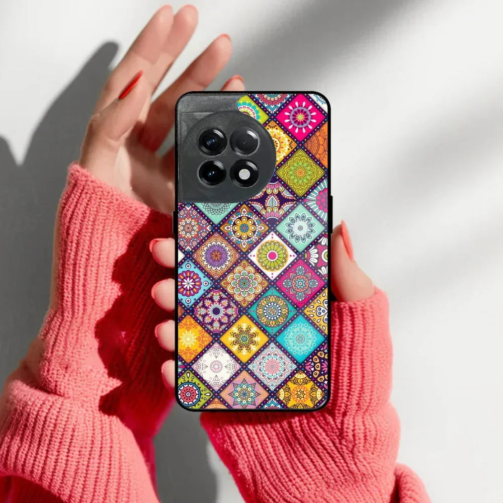 Mandala Glass Case Cover V2 For Oneplus - ShopOnCliQ