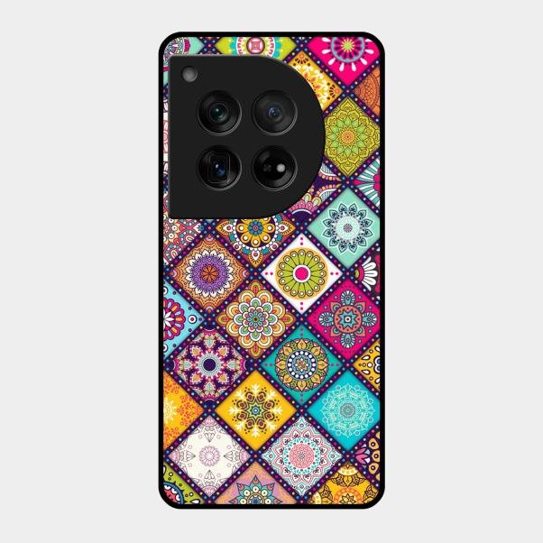 Mandala Glass Case Cover V2 For Oneplus 12 5G