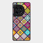 Mandala Glass Case Cover V2 For Oneplus 12R 5G