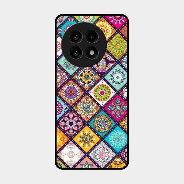 Mandala Glass Case Cover V2 For Oneplus 13R 5G